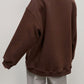 Oversize Round Neck Dropped Shoulder Sweatshirt