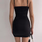 Twisted Ruched Spaghetti Strap Dress