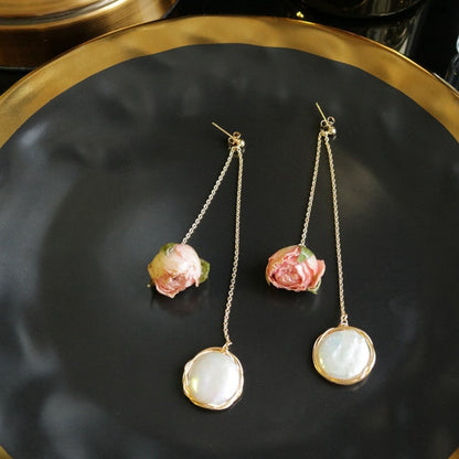 Natural Freshwater Baroque Pearl Dangle Earrings