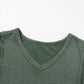Peplum V-Neck Long Sleeve T-Shirt