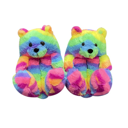 Teddy Bear Plush Warm Indoor Slippers