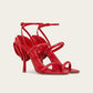 Flower slim heels and banquet women's fashion sandals