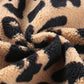 Leopard Button Up Long Sleeve Jacket