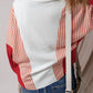 Striped Collared Neck Long Sleeve Sweatshirt