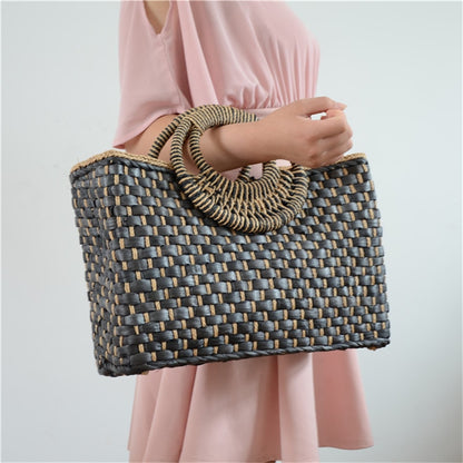 Handwoven Straw Handbag