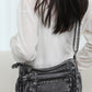 Adjustable Strap Denim Crossbody Bag