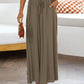 Drawstring Waist Wide Leg Pants