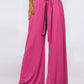 Tied Wide Leg Pants with Pockets