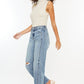 Kancan Ultra High Rise Distressed Straight Jeans