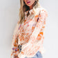 Printed Collared Neck Long Sleeve Shirt