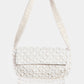 Fame Beaded Fringe Rectangle Shoulder Bag