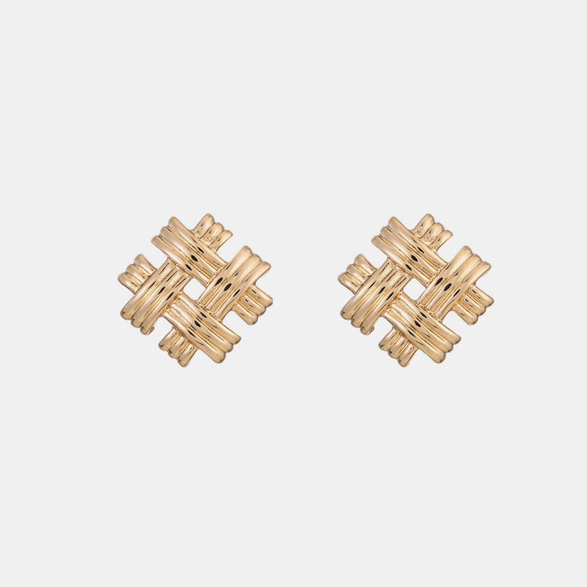 Gold-Plated Stud Earrings