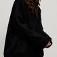 Pocketed Dropped Shoulder Long Sleeve Hoodie