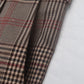 Plaid Straight Pants with Pockets