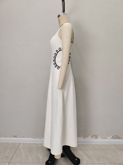 Square Neck Sleeveless Maxi Dress