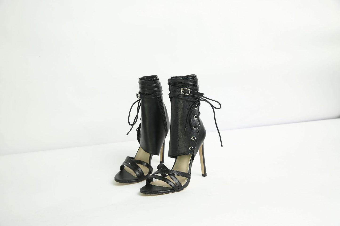 Thin High Heel Strappy Roman Sandals