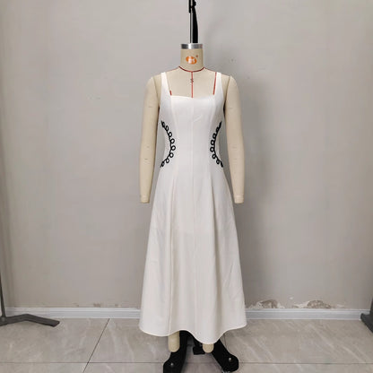 Square Neck Sleeveless Maxi Dress