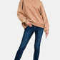 Acid Wash Oversized Fleece Sweatshirt