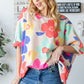 Floral Waffle Oversize T-Shirt