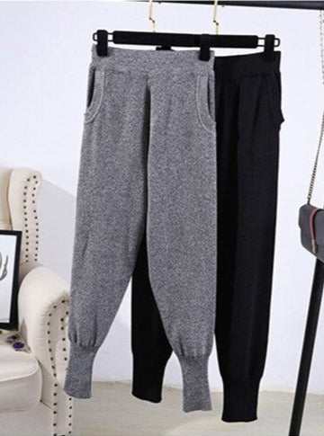 2Pcs Embellished Sweater & Pants Set