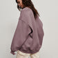 Oversize Round Neck Dropped Shoulder Sweatshirt