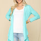 Open Front Knit Cardigan