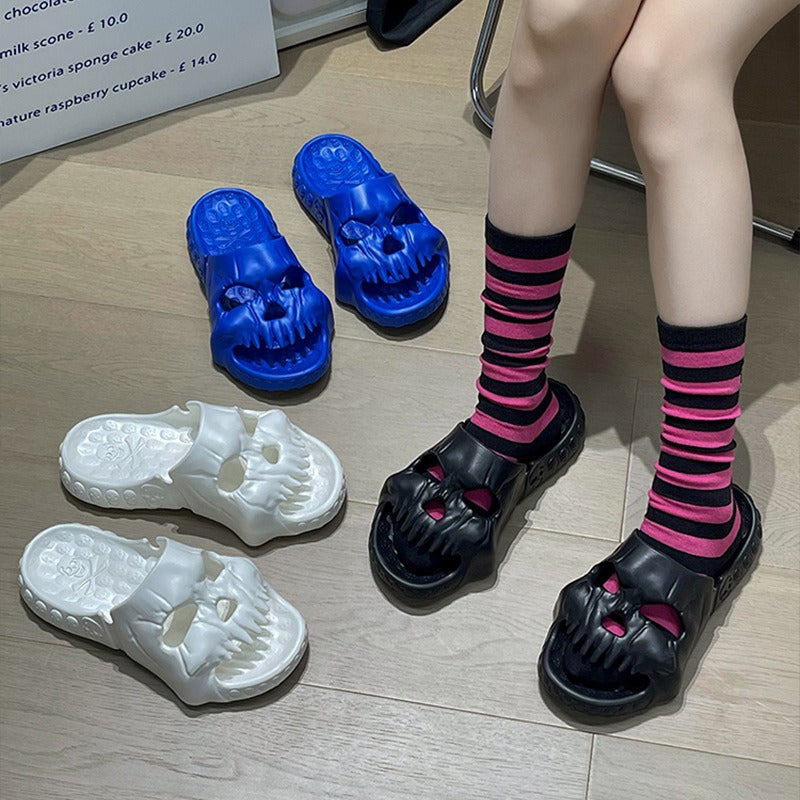 Halloween Skull Slippers