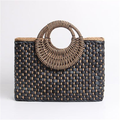 Handwoven Straw Handbag