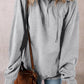 Drawstring Pocketed Long Sleeve Hoodie