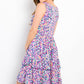 Print Wrinkle Free Ruffled Dress