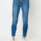 Judy Blue Cuffed Hem Low Waist Skinny Jeans