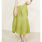 Miyake Pleated High Waist Spliced Skirts