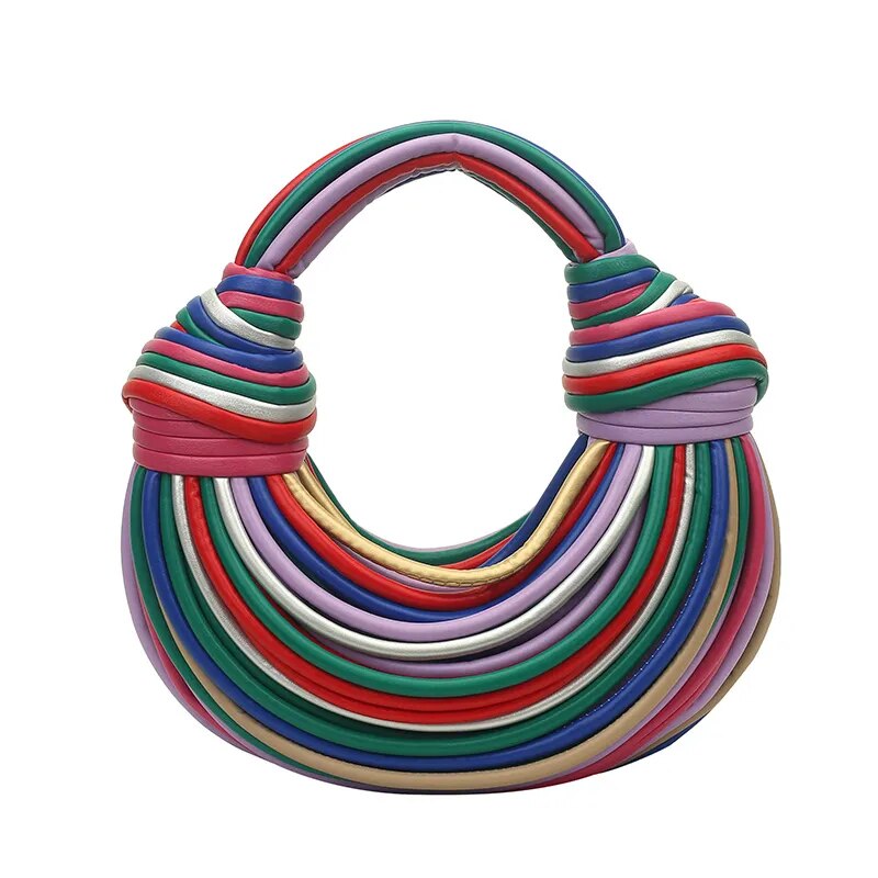 Multicolor Noodle Shape Tote Bag