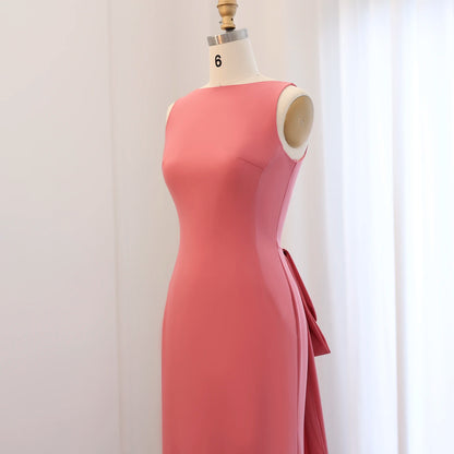 Luxury Butterfly Beaded Scalloped Evening Dress