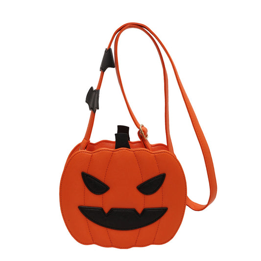 Halloween Contrast Color Funny Pumpkin Shoulder Bag