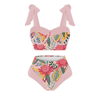 Floral Print Bikini Set