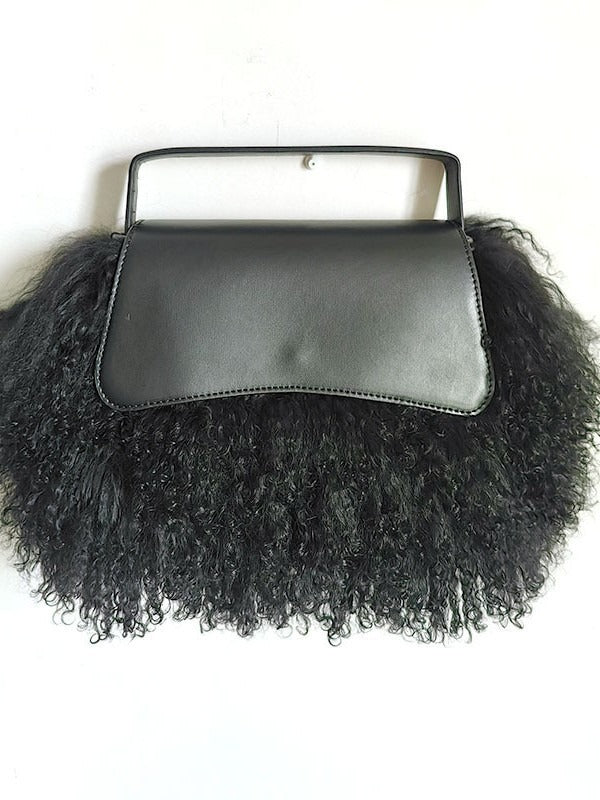 Plush Fuzzy Tassel Bag
