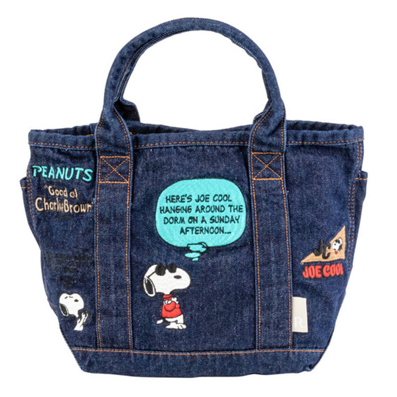 Cute Snoopy Denim Canvas Handbag