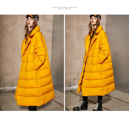 Hooded Duck Down Parka Coat