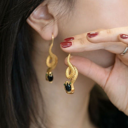 Mystical Snake Dangle Earrings