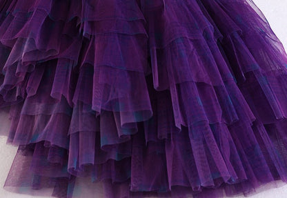 Plaid Irregular Asymmetrical Hem Skirt