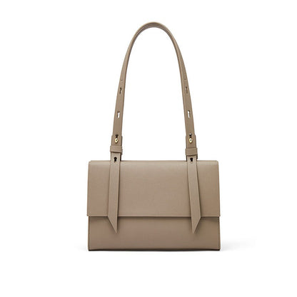 Genuine Leather Double Shoulder Tote Bag