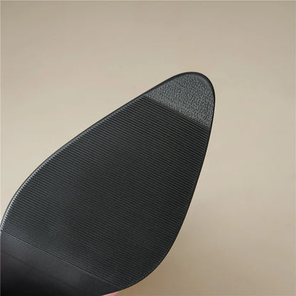 Brocade Pointed Toe Block Heel Boots