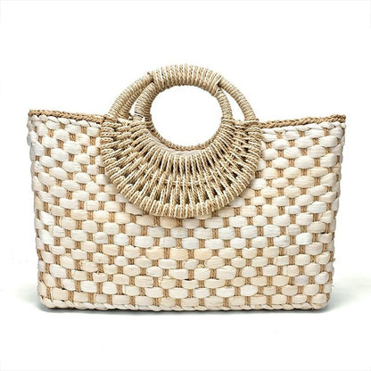 Handwoven Straw Handbag