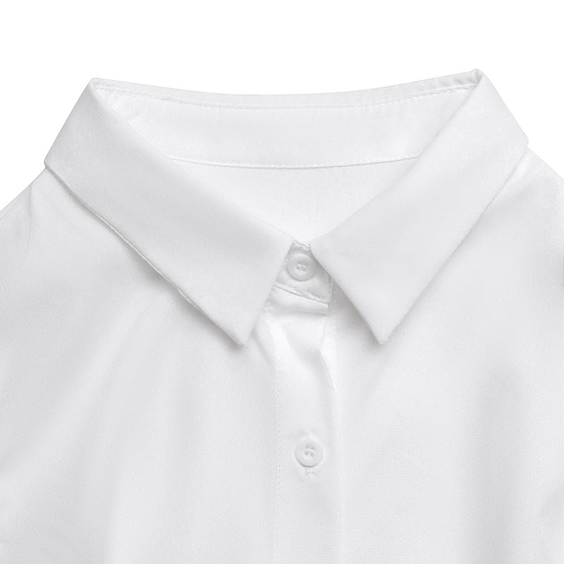 Contrast Bow Detail Midi Dress