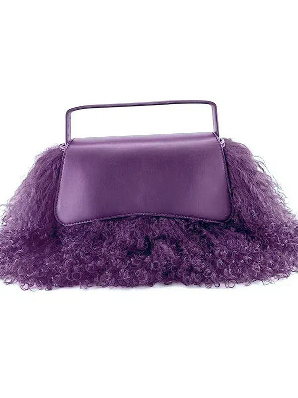 Plush Fuzzy Tassel Bag