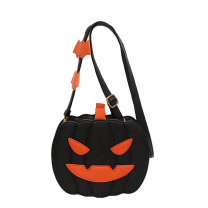 Halloween Contrast Color Funny Pumpkin Shoulder Bag
