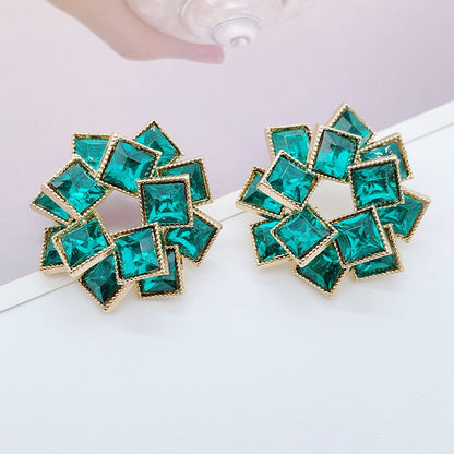 Maze Square Earrings