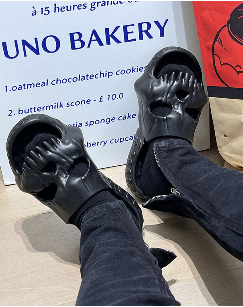 Halloween Skull Slippers