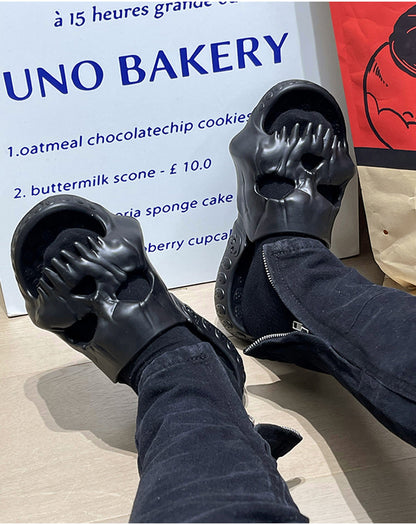 Halloween Skull Slippers